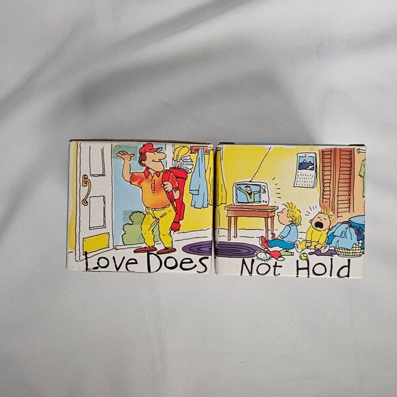 Potpourri Press 1 Corinthians 13:4-5 Love Does Not Hold Grudges Vintage Mug Set - Picture 3 of 16